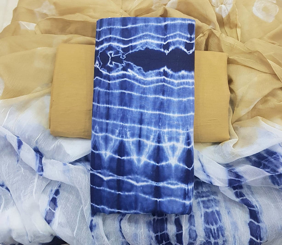 Pure Cotton Printed Salwar Suit With Chiffon Dupatta - 22