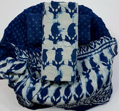 Pure Cotton Printed Salwar Suit With Chiffon Dupatta - 24