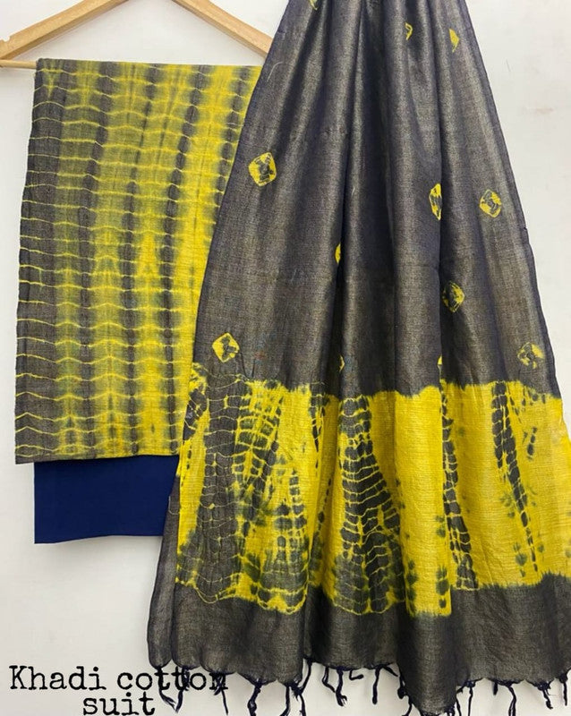 Pure Khadi Unstitched Suit With Khadi Dupatta (Lenght 2.5 Mtr. All) - 11