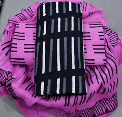 Pure Cotton Printed Salwar Suit With Chiffon Dupatta - 42