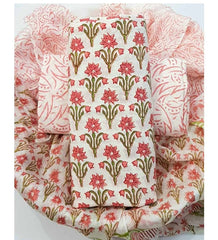 Pure Cotton Printed Salwar Suit With Chiffon Dupatta - 44