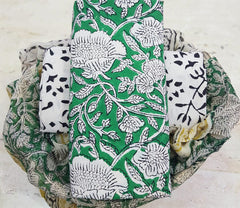 Pure Cotton Printed Salwar Suit With Chiffon Dupatta - 47