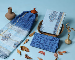 Pure Chanderi Silk Unstitched Suit (Lenght 2.5 Mtr Each Of Top, Bottom & Dupatta) - 46