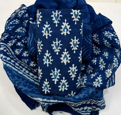 Pure Cotton Printed Salwar Suit With Chiffon Dupatta - 72