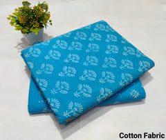 pure cotton handblock printed top bottom set (2.5 Mtr Top & 2.5 Mtr Bottom) - 33