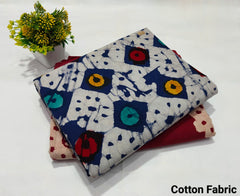 pure cotton handblock printed top bottom set (2.5 Mtr Top & 2.5 Mtr Bottom) - 30