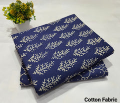 pure cotton handblock printed top bottom set (2.5 Mtr Top & 2.5 Mtr Bottom) - 24