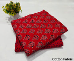 pure cotton handblock printed top bottom set (2.5 Mtr Top & 2.5 Mtr Bottom) - 25
