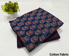 pure cotton handblock printed top bottom set (2.5 Mtr Top & 2.5 Mtr Bottom) - 26