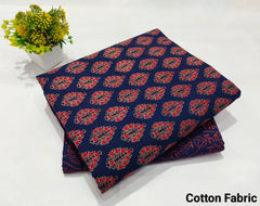 pure cotton handblock printed top bottom set (2.5 Mtr Top & 2.5 Mtr Bottom) - 29