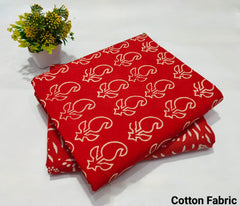 pure cotton handblock printed top bottom set (2.5 Mtr Top & 2.5 Mtr Bottom) - 36