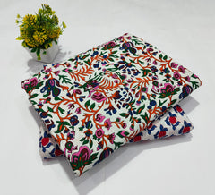 pure cotton handblock printed top bottom set (2.5 Mtr Top & 2.5 Mtr Bottom) - 102