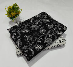 pure cotton handblock printed top bottom set (2.5 Mtr Top & 2.5 Mtr Bottom) - 100