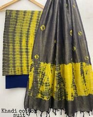 Pure Khadi Unstitched Suit With Khadi Dupatta (Lenght 2.5 Mtr. All) - 11