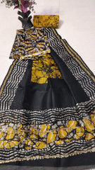 Pure Chanderi Silk Unstitched Suit (Lenght 2.5 Mtr Each Of Top, Bottom & Dupatta) - 14