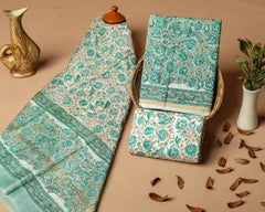 Pure Chanderi Silk Unstitched Suit (Lenght 2.5 Mtr Each Of Top, Bottom & Dupatta) - 20