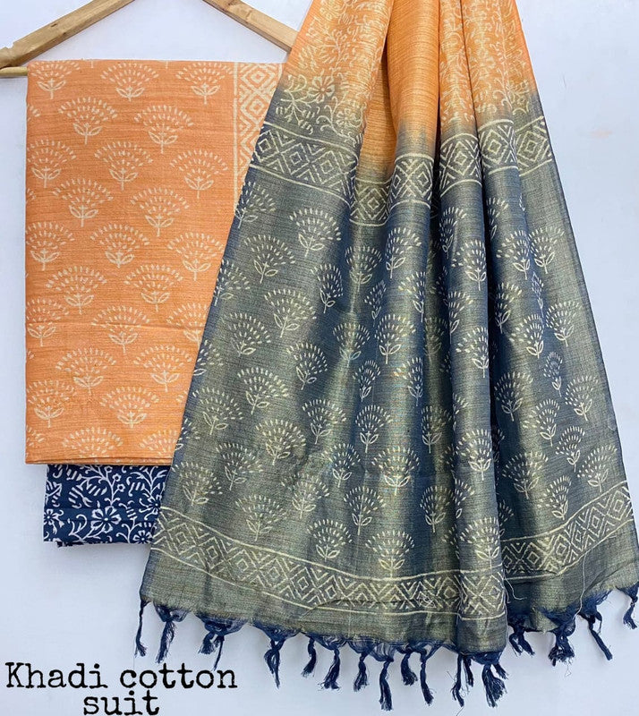 Pure Khadi Unstitched Suit With Khadi Dupatta (Lenght 2.5 Mtr. All) - 29