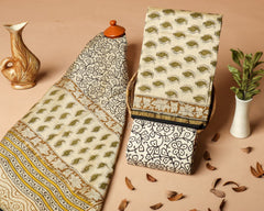 Pure Chanderi Silk Unstitched Suit (Lenght 2.5 Mtr Each Of Top, Bottom & Dupatta) - 32