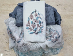 Pure Cotton Printed Salwar Suit With Chiffon Dupatta - 39