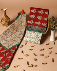 Pure Chanderi Silk Unstitched Suit (Lenght 2.5 Mtr Each Of Top, Bottom & Dupatta) - 34