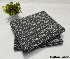 pure cotton handblock printed top bottom set (2.5 Mtr Top & 2.5 Mtr Bottom) - 21