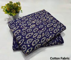 pure cotton handblock printed top bottom set (2.5 Mtr Top & 2.5 Mtr Bottom) - 22