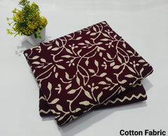 pure cotton handblock printed top bottom set (2.5 Mtr Top & 2.5 Mtr Bottom) - 52
