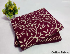 pure cotton handblock printed top bottom set (2.5 Mtr Top & 2.5 Mtr Bottom) - 76