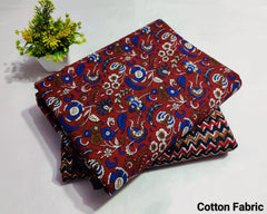pure cotton handblock printed top bottom set (2.5 Mtr Top & 2.5 Mtr Bottom) - 77