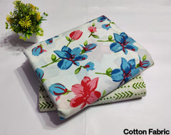 pure cotton handblock printed top bottom set (2.5 Mtr Top & 2.5 Mtr Bottom) - 70
