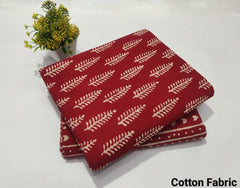 pure cotton handblock printed top bottom set (2.5 Mtr Top & 2.5 Mtr Bottom) - 54