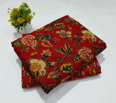 pure cotton handblock printed top bottom set (2.5 Mtr Top & 2.5 Mtr Bottom) - 92