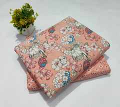 pure cotton handblock printed top bottom set (2.5 Mtr Top & 2.5 Mtr Bottom) - 80