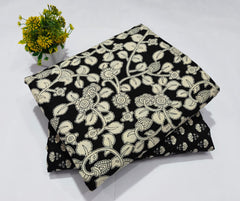 pure cotton handblock printed top bottom set (2.5 Mtr Top & 2.5 Mtr Bottom) - 95