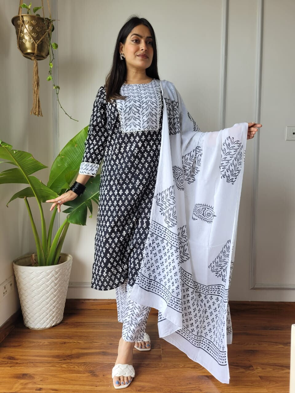 Pure Cotton Hand Block Printed Stitched Suits With Cotton Dupatta - 25