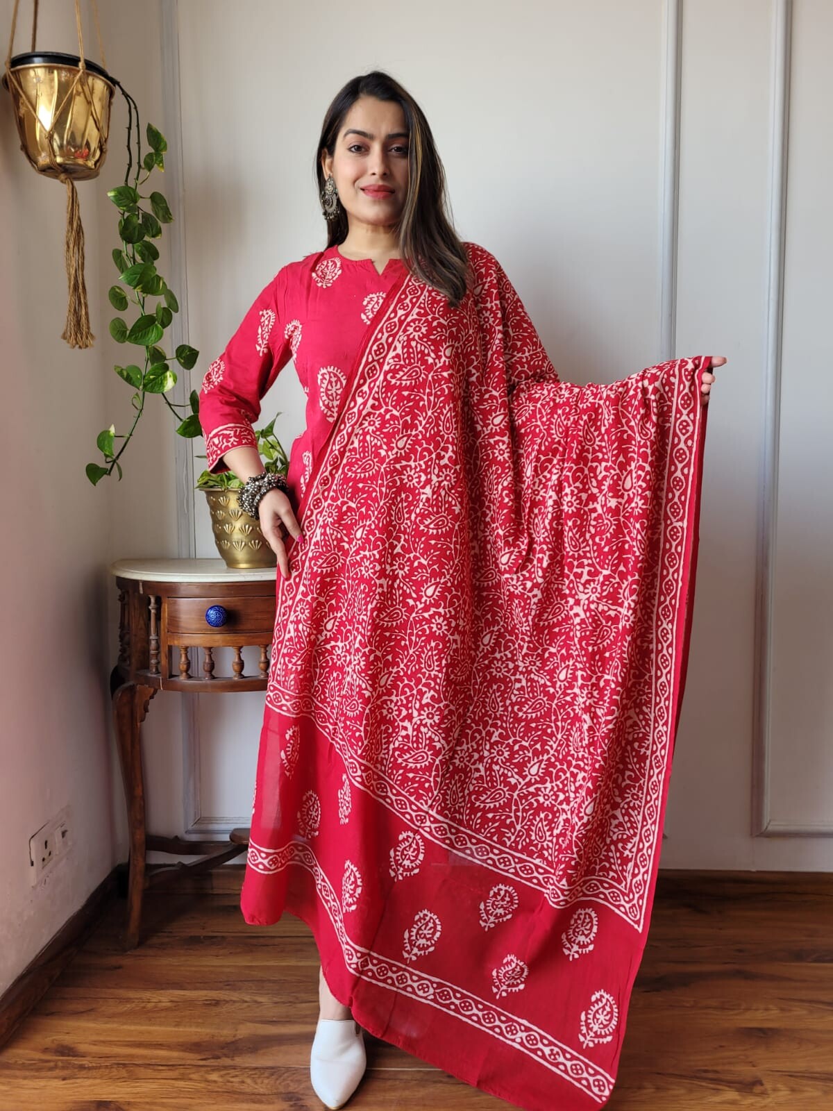 Pure Cotton Hand Block Printed Stitched Suits With Cotton Dupatta - 27